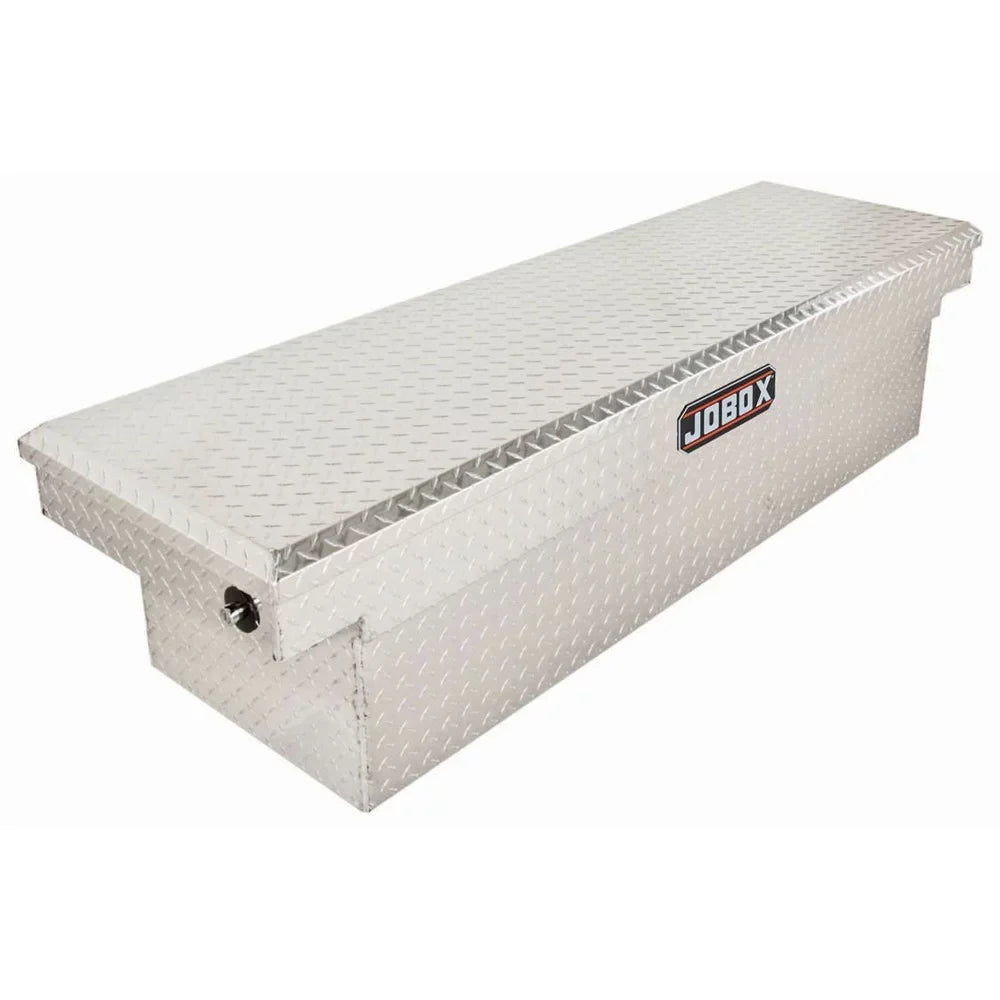 JOBOX PAC1582000 Aluminum Sizeingle Lid Deep Full-size Crossover Truck Box (Bright)