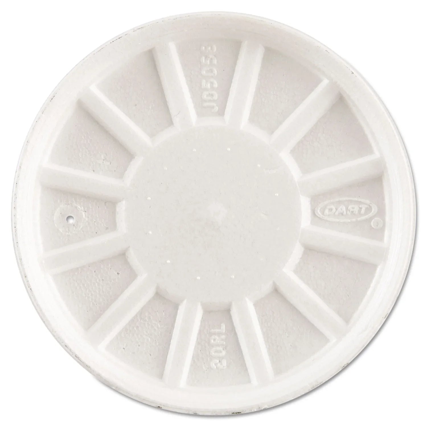 Dart DCC20RL Vented Pillow Lids Fits 6 to 32 oz Cups, Ivory - Case of 5
