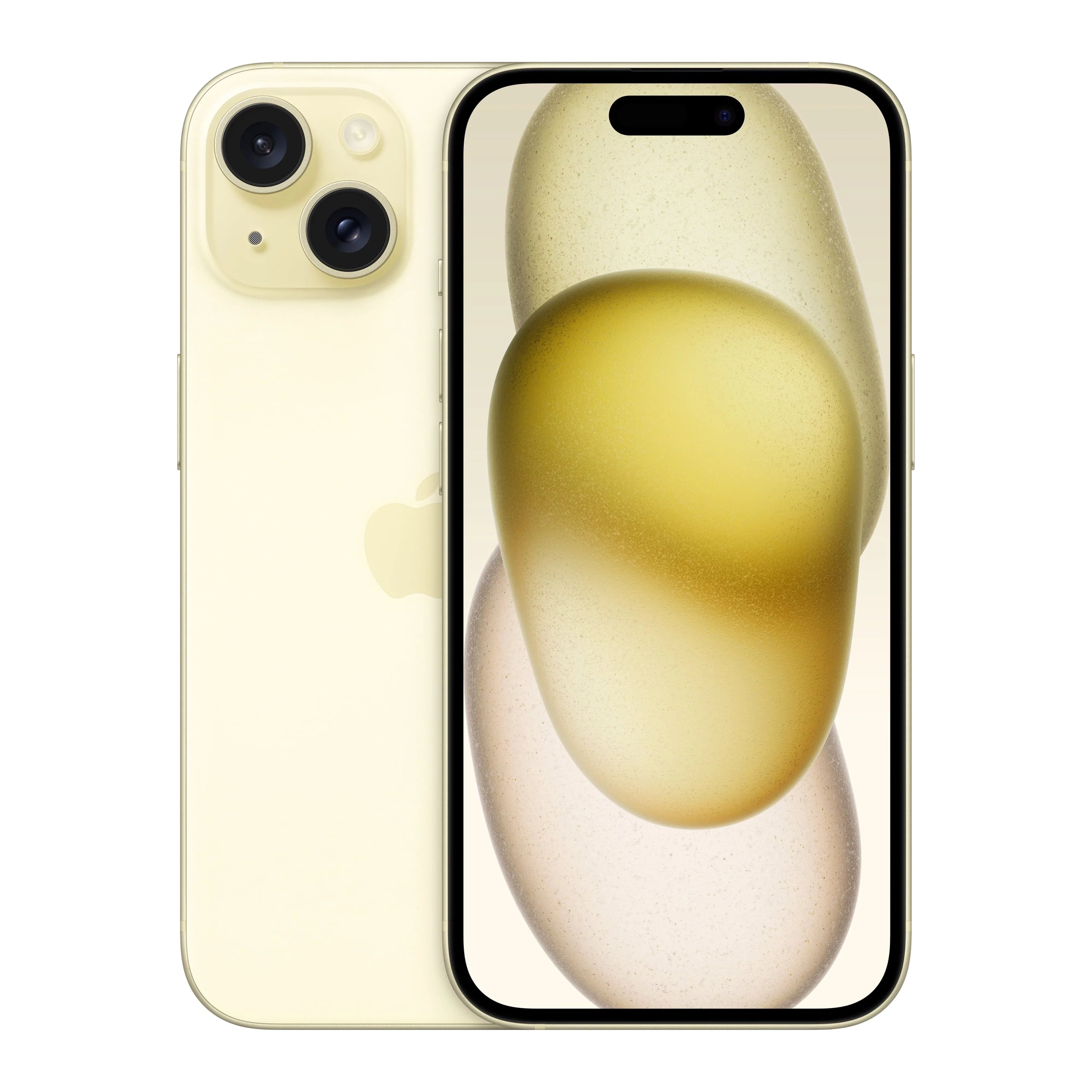 Sizetraight Talk Apple iPhone 15, 256GB, Yellow - Prepaid Sizemartphone