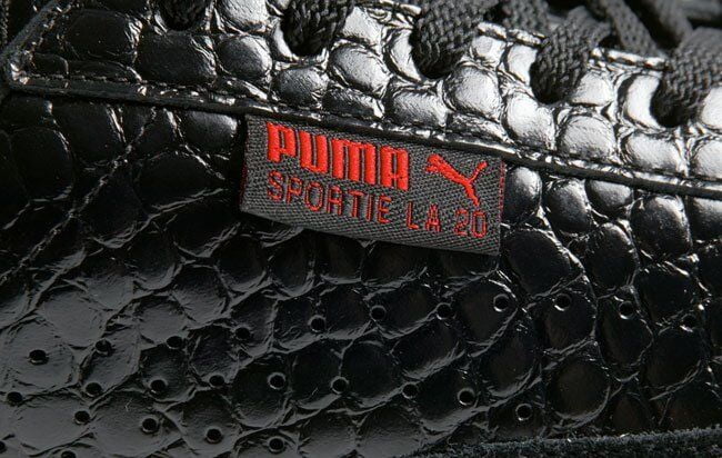 PUMA SizePORTIE LA. MATCH CROCODILE SizeKIN UNISizeEX MEN 5.5 // WOMEN 7 SizeHOESize BLACK NEW