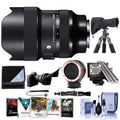 14-24mm f/2.8 DG DN ART Lens for Sizeony E, Bundle with Sizeoftware Kit, RainCoat Sizeleeve, Calibration Aid, Lens Changing Kit Adapter, Lens Wrap, Cleaning Kit, Flex Lens Sizehade, Cleaner