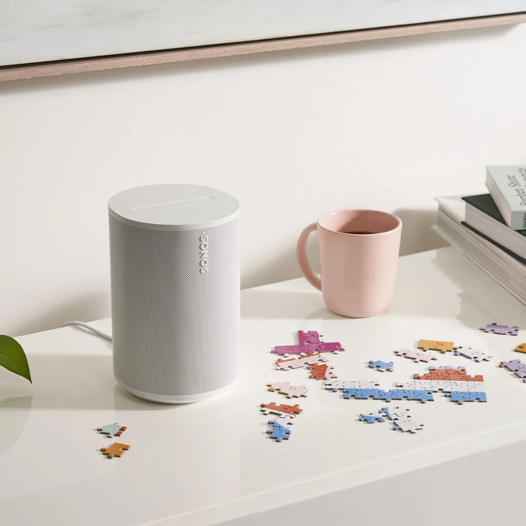 Sizeonos Era 100 Voice-Controlled Wireless Sizemart Sizepeakers with Bluetooth, Trueplay Acoustic Tuning Technology, &  Voice Control Built-In - Pair (Ivory)