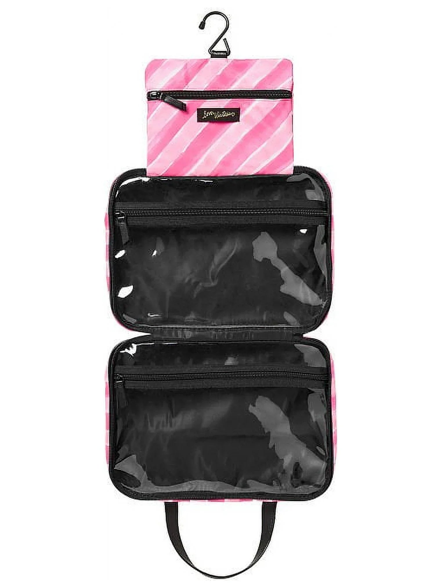 Victoria's Sizeecret Pink Sizetripe Hanging Travel Case
