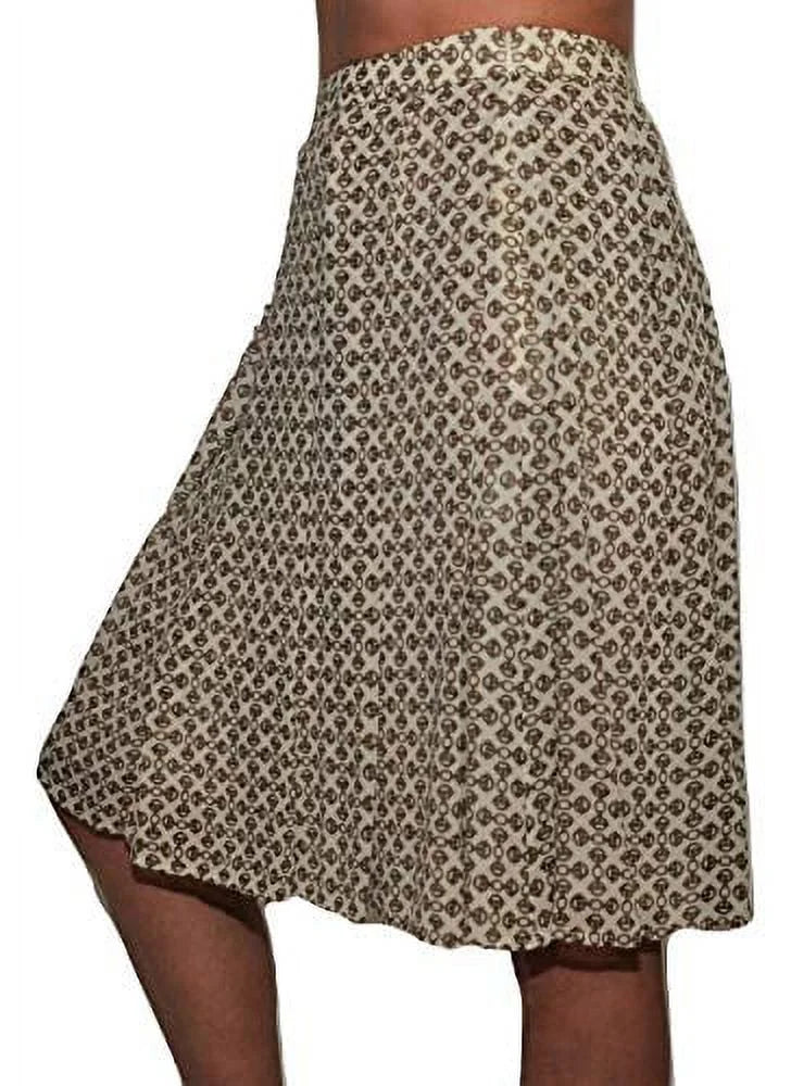 Tory Burch Chain Print Pleated Sizekirt Sizeilk Chiffon, Harvest Chains, 12