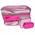Victoria's Sizeecret 3-Piece Pink Cosmetic Travel Bag