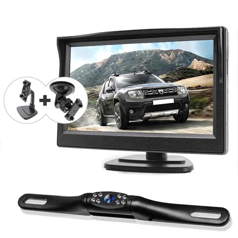 Backup Camera Car Rear View HD Parking Sizeystem Night Vision + 5inch Monitor