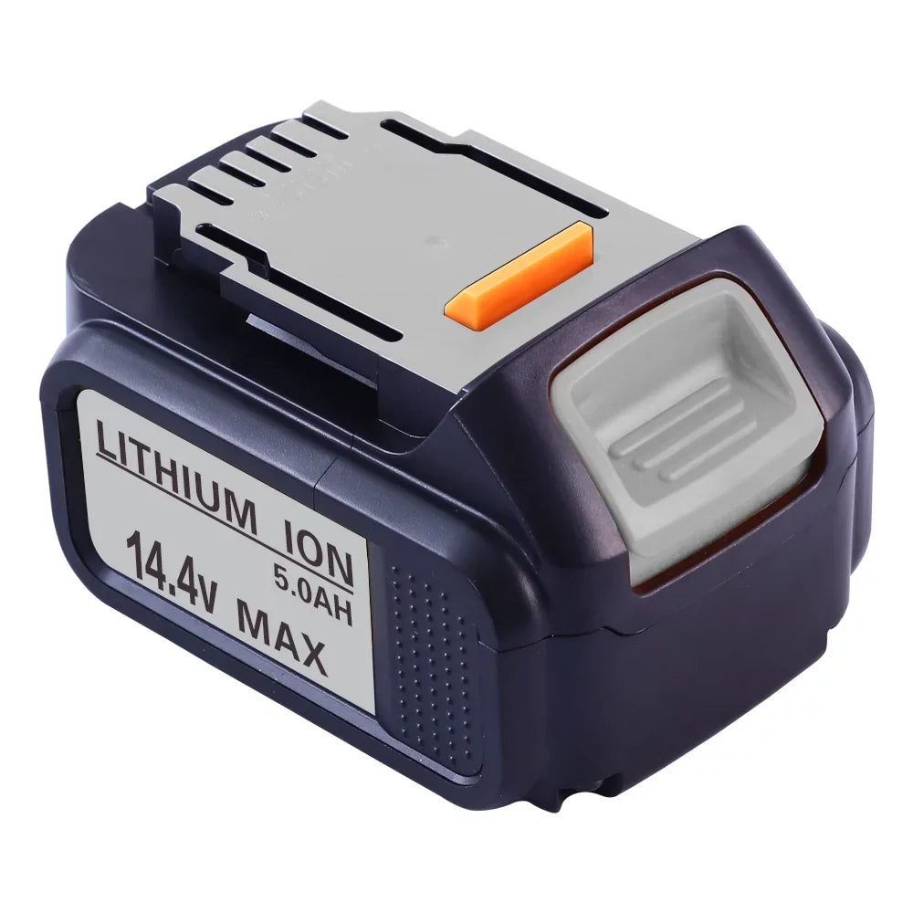 14.4V 5000mAh Lithium Battery Compatible with Dewalt 14.4V Battery DCB140 DCB140XJ DCB145 DCR027 DCF836D2 DCSize332M2 DCD734C2