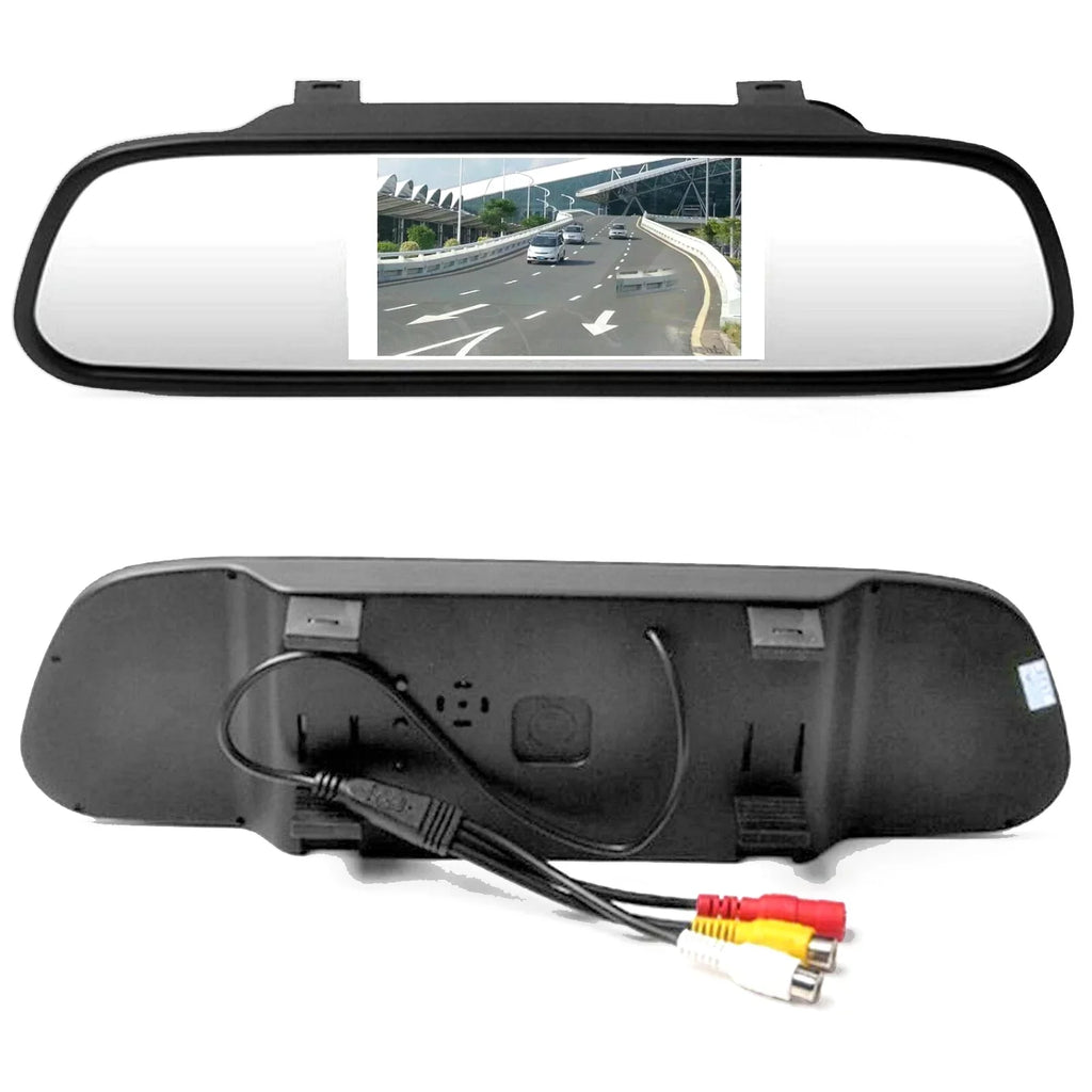 Mad Hornets 4.3" Mirror Car Monitor TFT LCD NTSizeC PAL Night Vision Parking Assist 4.3inch