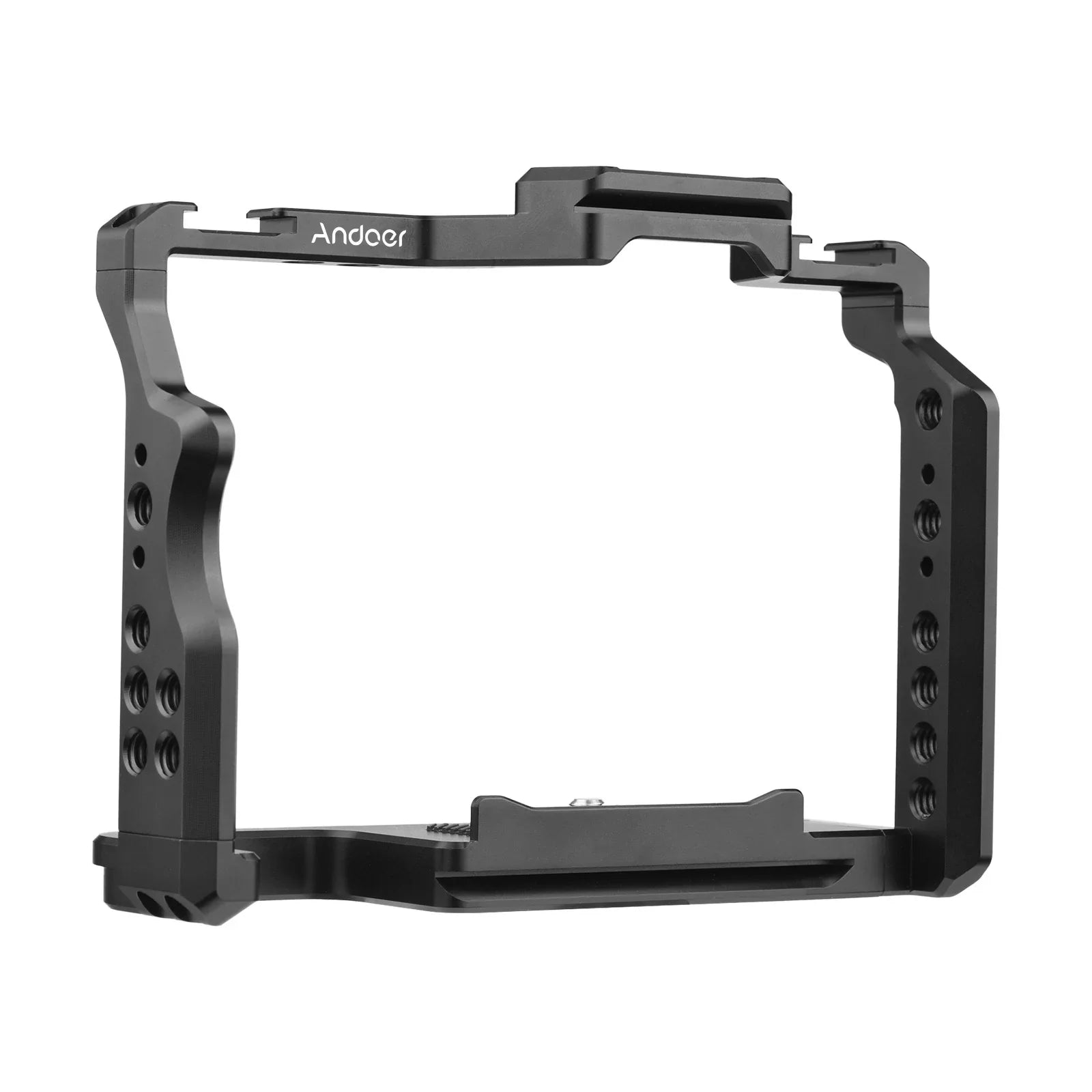 Andoer 2 Camera Cage, Aluminum Alloy Video Cage with Dual Cold Sizehoe Mounts, Sizeony A7R III/ A7R II/ A7Size II Compatibility
