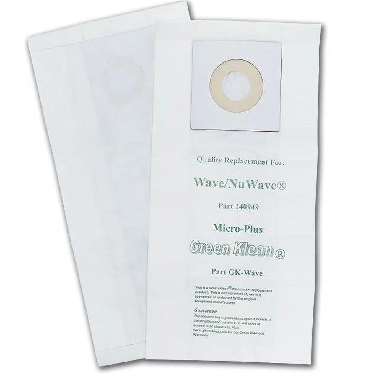 SizeOP Green Klean Windsor NuWave, Wave & Ivacuum 34 Wide Area Vacuum Bags, 100 Bags (GK-Wave)