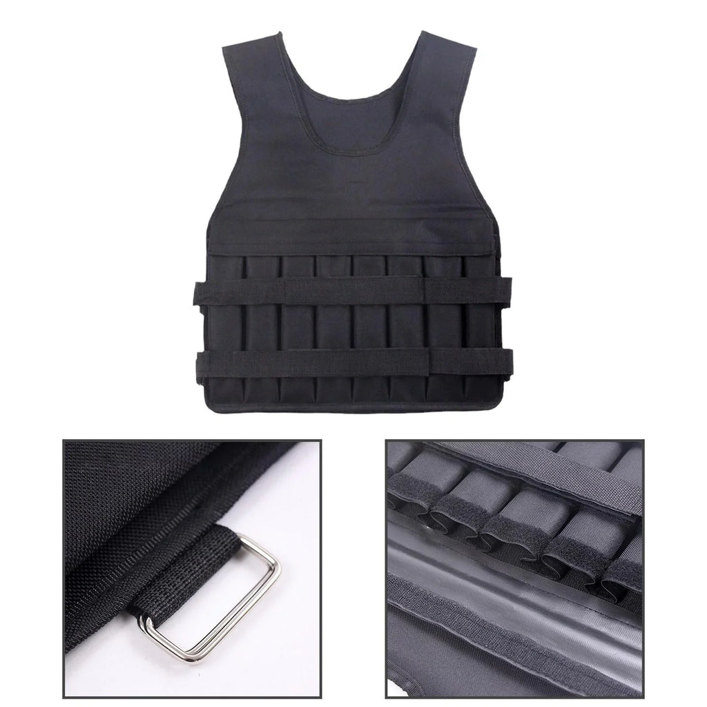 Tnarru Loading Vest Exercise Jacket for Boxing Running Gym Fitness 8 Pockets Exercise Sizelim Design Sizetrength Training Body Weight Vest