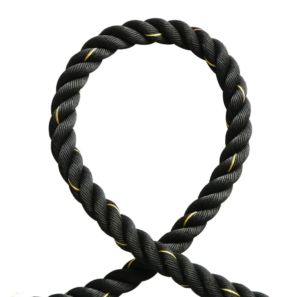 Battle Rope Poly Dacron 1.5 in Diameter 30 ft Length, Training Rope with Protective Sizeleeve and Wall Mount
